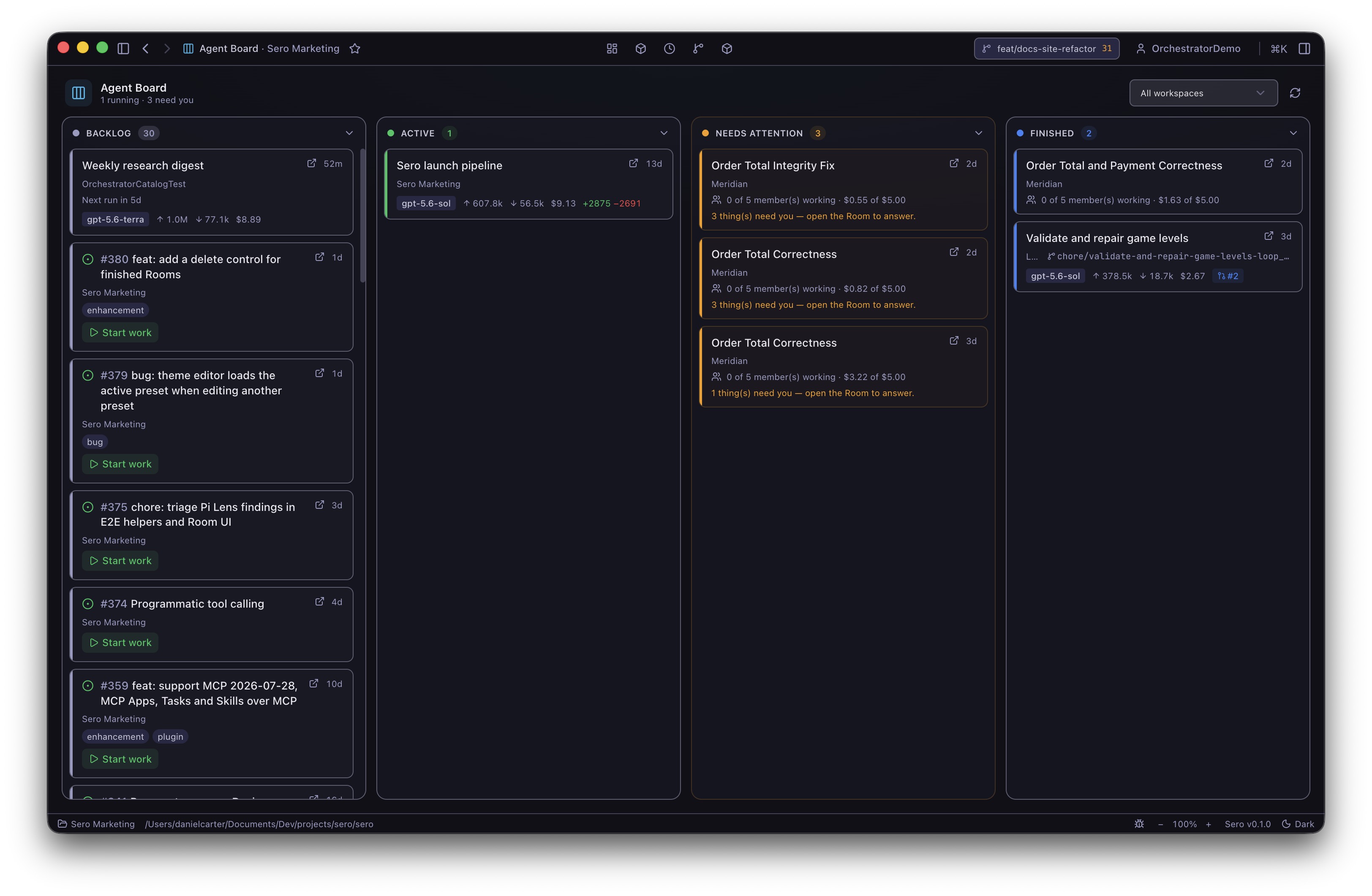 Agent board