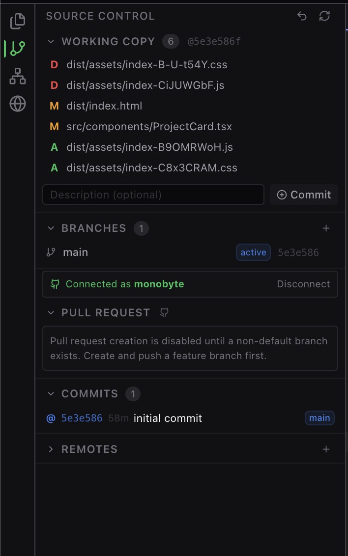 Explorer source control