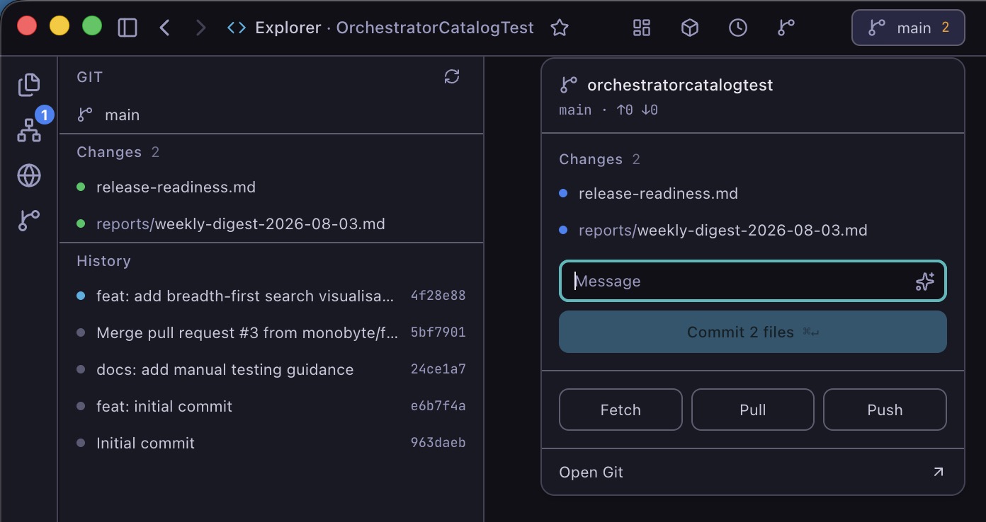 Explorer source control