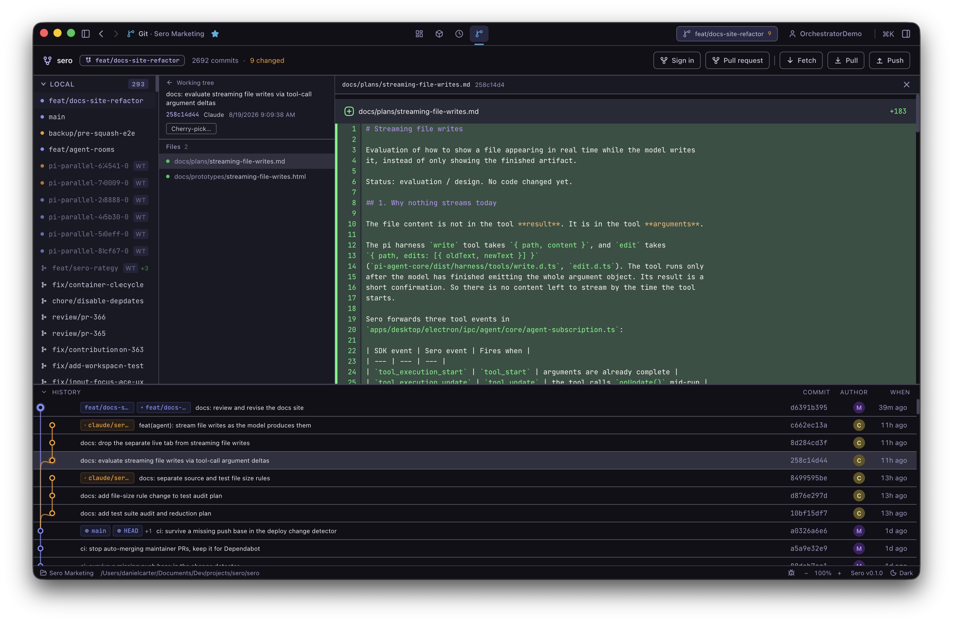 The Git app