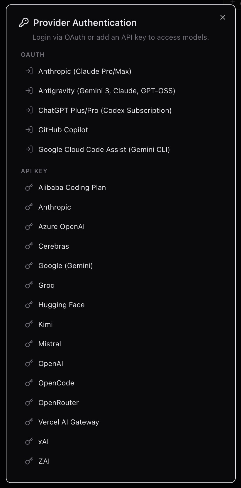 Provider authentication