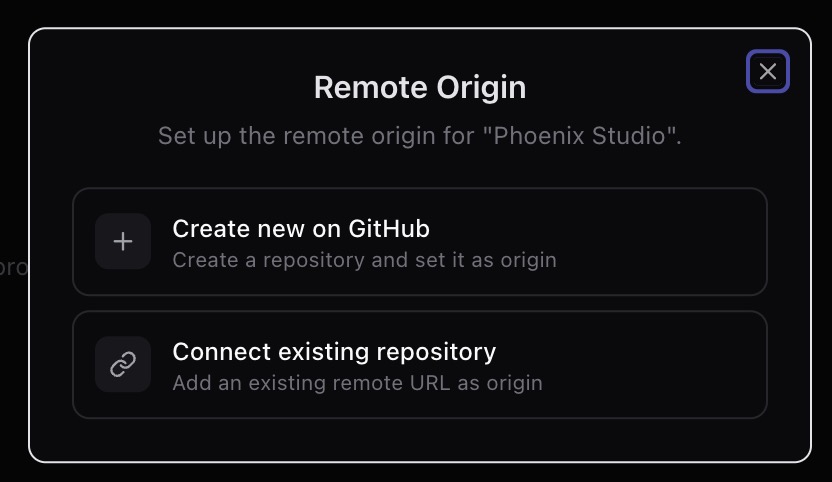 Workspace repository remote origin